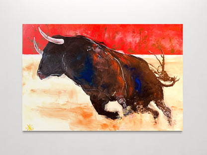 Bull in Red