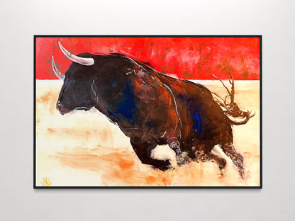 Bull in Red